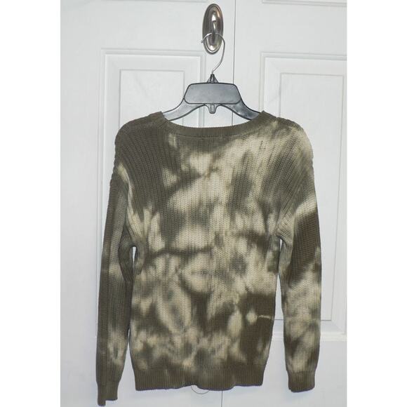 Freshman 1996 Girls Pullover Long Sleeve Tie Dye Sweater in Winter Moss Small(7) - Picture 3 of 4